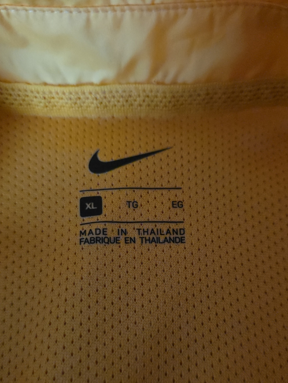 Mens Nike Yellow and Navy Colorblock Windbreaker Jacket - Picture 2 of 3